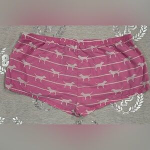⛔️SOLD ON Ⓜ️⛔️ VS PINK DOG PRINT LOGO SLEEP LOUNGE SHORTS L